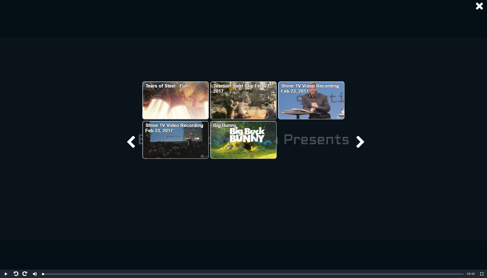 SGplayer video grid layout
